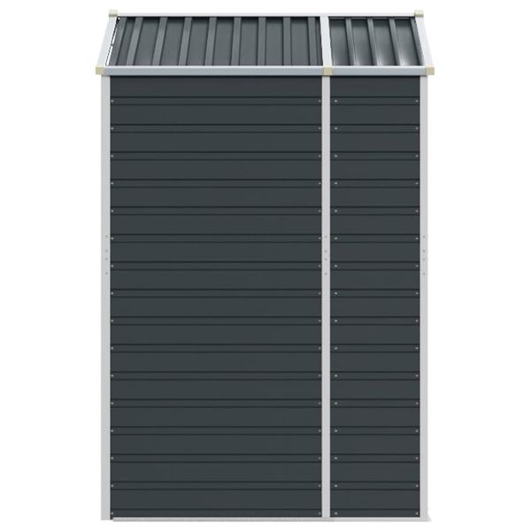 vidaXL Garden Shed Anthracite 191x130x198 cm Galvanised Steel