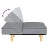 vidaXL Sofa Bed Light Grey Fabric