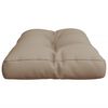 vidaXL Pallet Cushion Taupe 80x40x12 cm Fabric