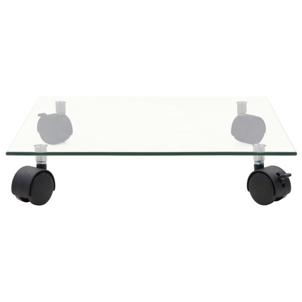 vidaXL Plant Rollers 2 pcs Tempered Glass 35x35 cm Square