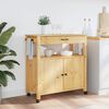 vidaXL Kitchen Trolley MONZA 84x40x90 cm Solid Wood Pine