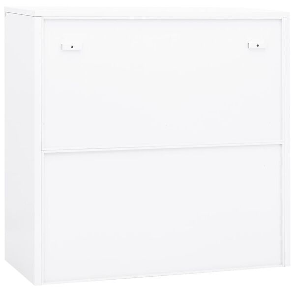 vidaXL Office Cabinet White 90x40x90 cm Steel