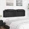 vidaXL Headboard Cushion "Viana" Black 183 cm King Faux Leather
