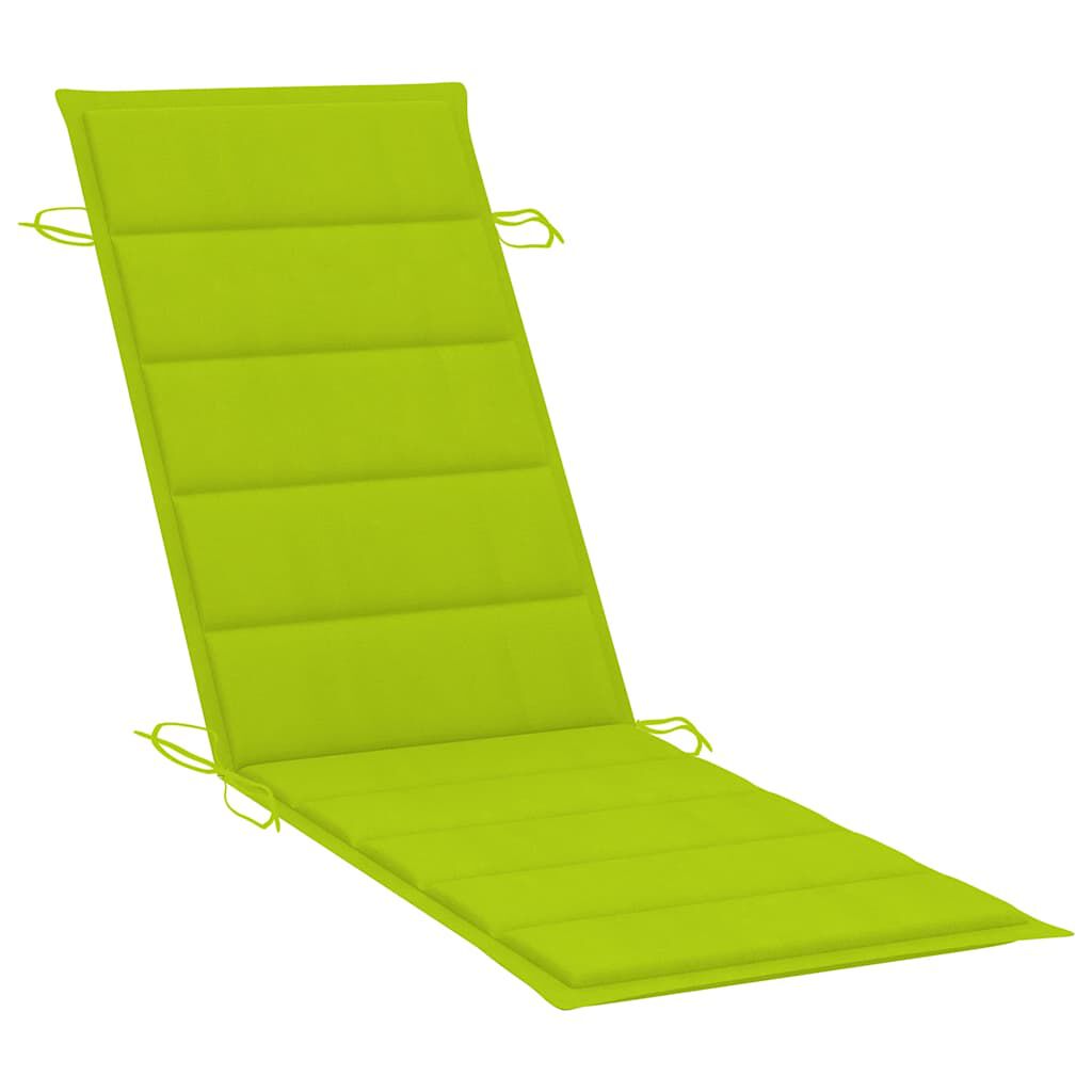 vidaXL Sun Loungers 2 pcs with Table and Cushions Solid Acacia Wood