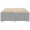 vidaXL Bed Frame without Mattress Light Grey Queen Fabric