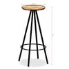 vidaXL Bar Set 7 Pieces Solid Acacia and Reclaimed Wood