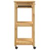 vidaXL Kitchen Trolley MONZA 60x40x90 cm Solid Wood Pine
