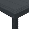 vidaXL Garden Dining Table Anthracite 400 x 100 x 73 cm Poly Rattan