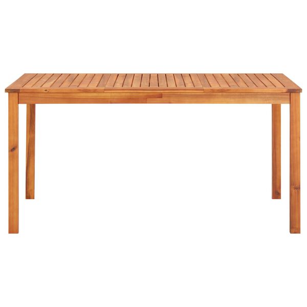 vidaXL 7 Piece Garden Dining Set with Cushions Solid Acacia Wood