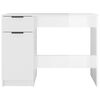 vidaXL Desk High Gloss White 100x50x75 cm Engineered Wood