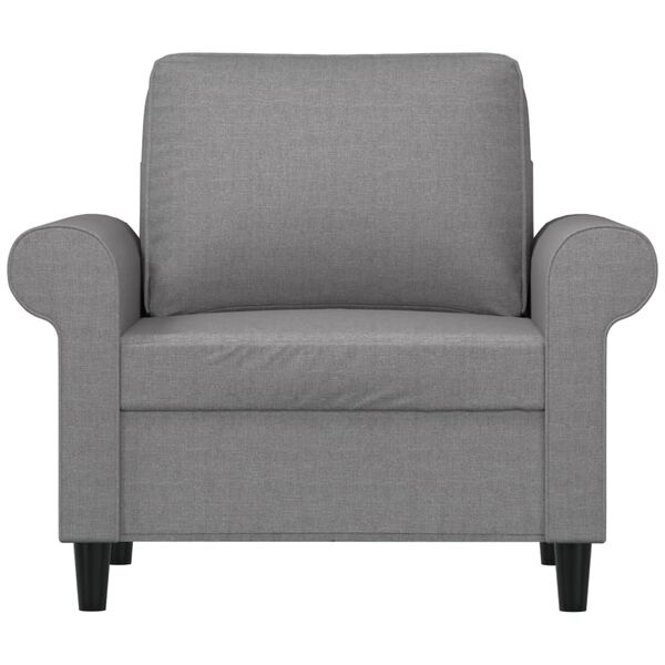 vidaXL Sofa Chair Light Grey 60 cm Fabric