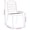 vidaXL 9 Piece Garden Dining Set Anthracite Steel