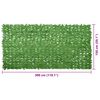 vidaXL Balcony Screen with Green Leaves 300x150 cm