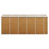 vidaXL Garden Shed Light Brown 191x470x198 cm Galvanised Steel