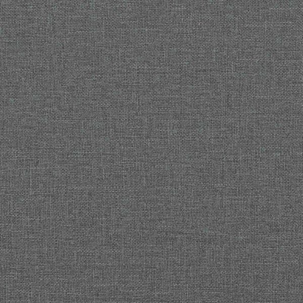 vidaXL Bed Frame without Mattress Dark Grey Double Fabric