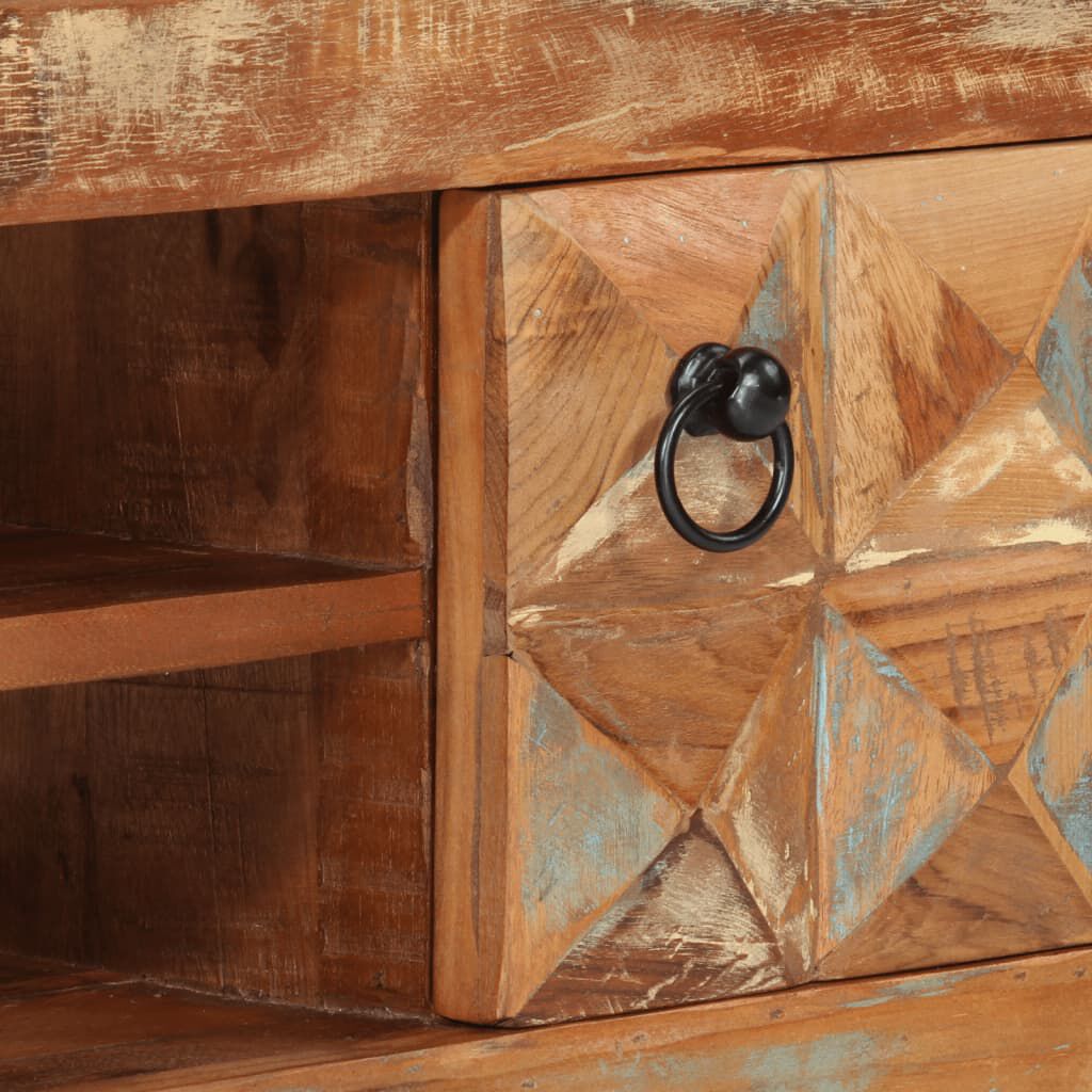 vidaXL TV Cabinet 112x30x45 cm Solid Wood Reclaimed