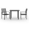 vidaXL 3 Piece Garden Dining Set