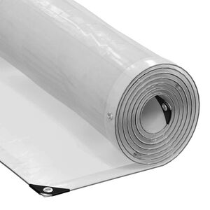 vidaXL Tarpaulin with Eyelets Transparent 1 x 12 m Polyethylene