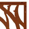 vidaXL Garden Wall Decoration 105x55 cm Corten Steel Shell Design