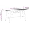 vidaXL Tree Bench 110 cm Black Steel