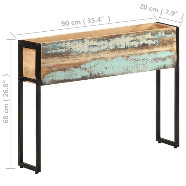 vidaXL Planter 90x20x68 cm Solid Reclaimed Wood