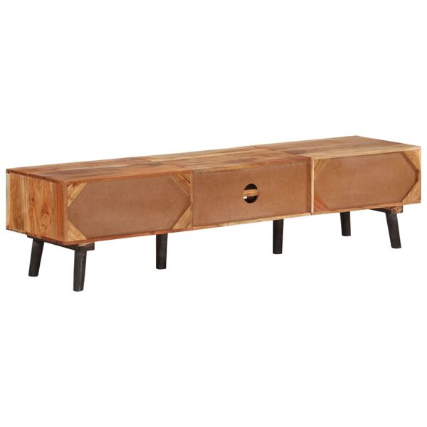 vidaXL TV Cabinet 145x35x35 cm Solid Acacia Wood