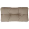 vidaXL Pallet Cushion Taupe 80x40x12 cm Fabric