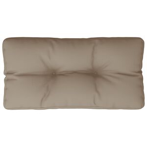 vidaXL Pallet Cushion Taupe 80x40x12 cm Fabric