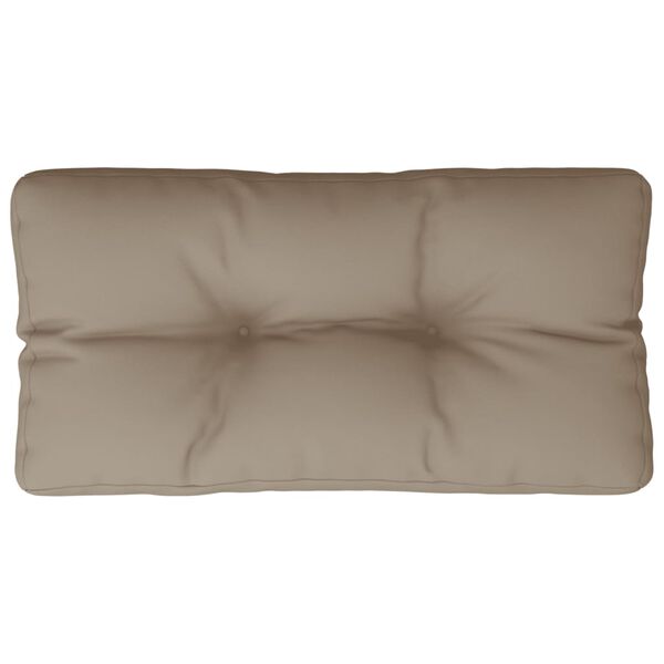 vidaXL Pallet Cushion Taupe 80x40x12 cm Fabric