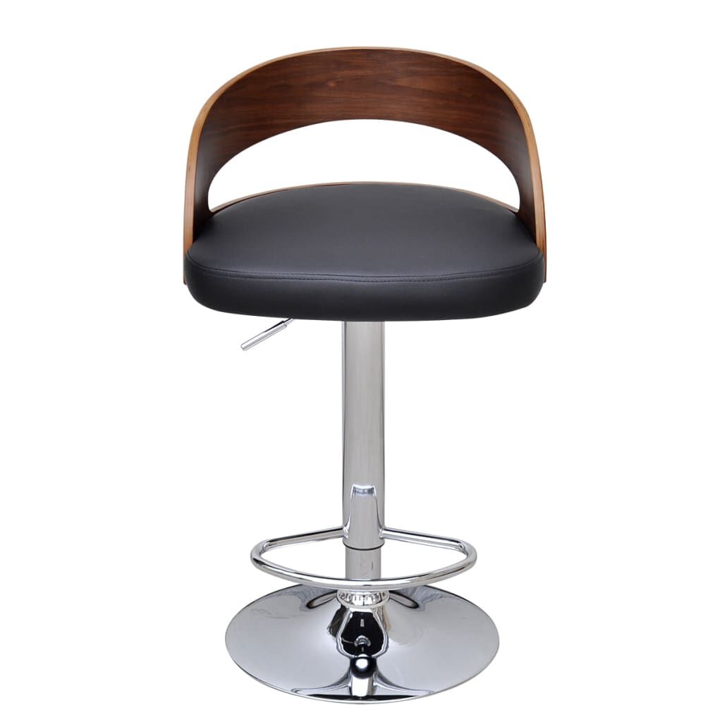 vidaXL Bar Stools 2 pcs Bent Wood
