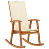 vidaXL Rocking Chair with Cushions Solid Acacia Wood