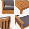 vidaXL Garden Sofa Set 5 pcs Brown 75 x 45 x 38cm Solid Acacia wood