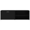 vidaXL TV Cabinet Black 120x34x37 cm Engineered Wood