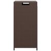 vidaXL Trash Bin Brown 40x40x80 cm Poly Rattan