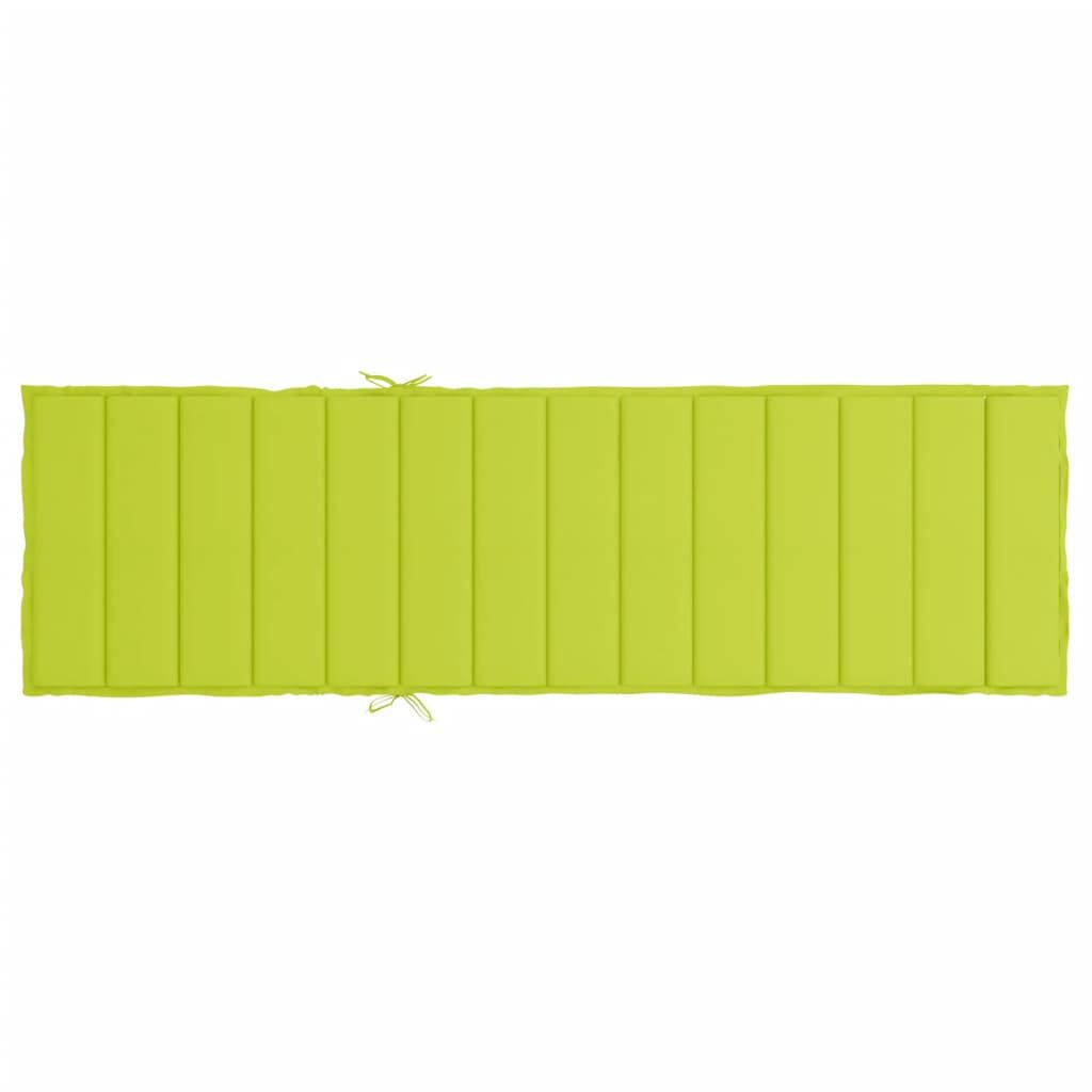 vidaXL Sun Lounger Cushion Bright Green 200x70x3cm Oxford Fabric