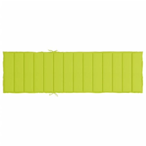 vidaXL Sun Lounger Cushion Bright Green 200x70x3cm Oxford Fabric