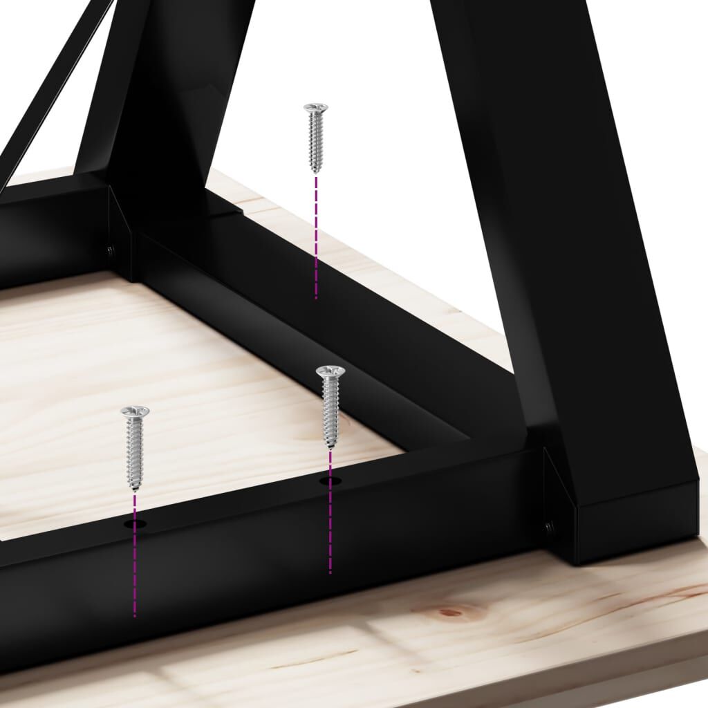 vidaXL Dining Table Legs Y-Frame 140x60x73 cm Steel