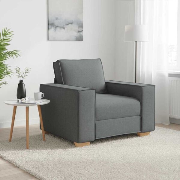 vidaXL Sofa Chair Dark Grey 100x78x84 cm Fabric