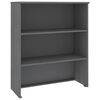 vidaXL Top for Highboard HAMAR Dark Grey 85x35x100cm Solid Wood Pine