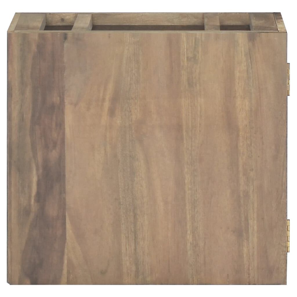 vidaXL Wall-mounted Bathroom Cabinet 45x30x40 cm Solid Wood Teak