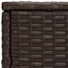 vidaXL Side Tables 3 pcs Brown Poly Rattan