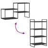 vidaXL Bookshelf Boards 4 pcs Grey 60x40x1.5 cm Engineered Wood