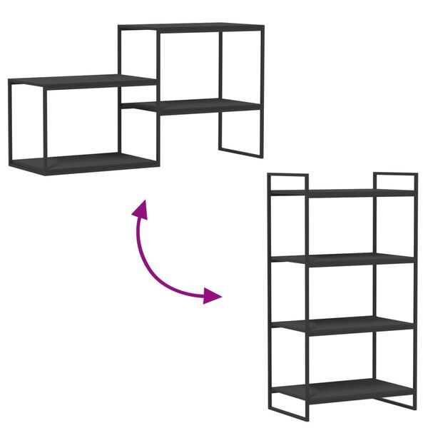 vidaXL Bookshelf Boards 4 pcs Grey 60x40x1.5 cm Engineered Wood