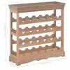vidaXL Wine Cabinet Brown 70x22.5x70.5 cm MDF