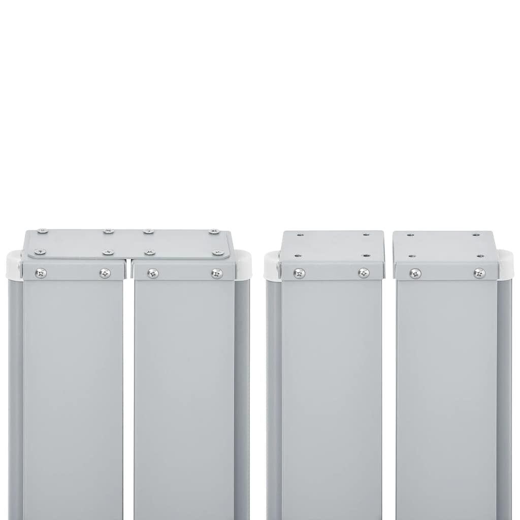 vidaXL Retractable Side Awning Cream 100x1000 cm
