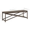 vidaXL Garden Bench 120 cm Poly Rattan Brown