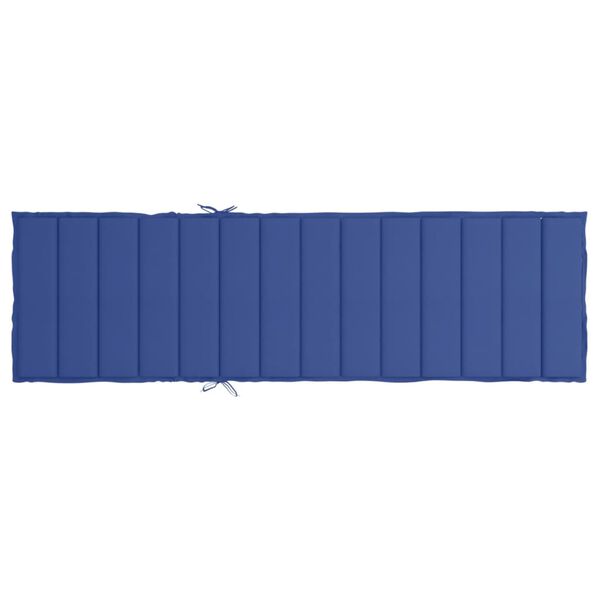 vidaXL Sun Lounger Cushion Royal Blue 200x60x3cm Oxford Fabric