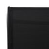 vidaXL Garden Bar Chairs 2 pcs Black Textilene