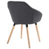 vidaXL Dining Chairs 6 pcs Dark Grey Fabric