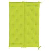 vidaXL Garden Bench Cushion Bright Green 150x(50+50)x7cm Oxford Fabric